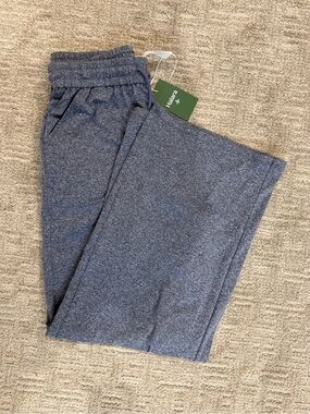 Halara Women’s Heathered Blue Wide legged Casual Pants size Medium